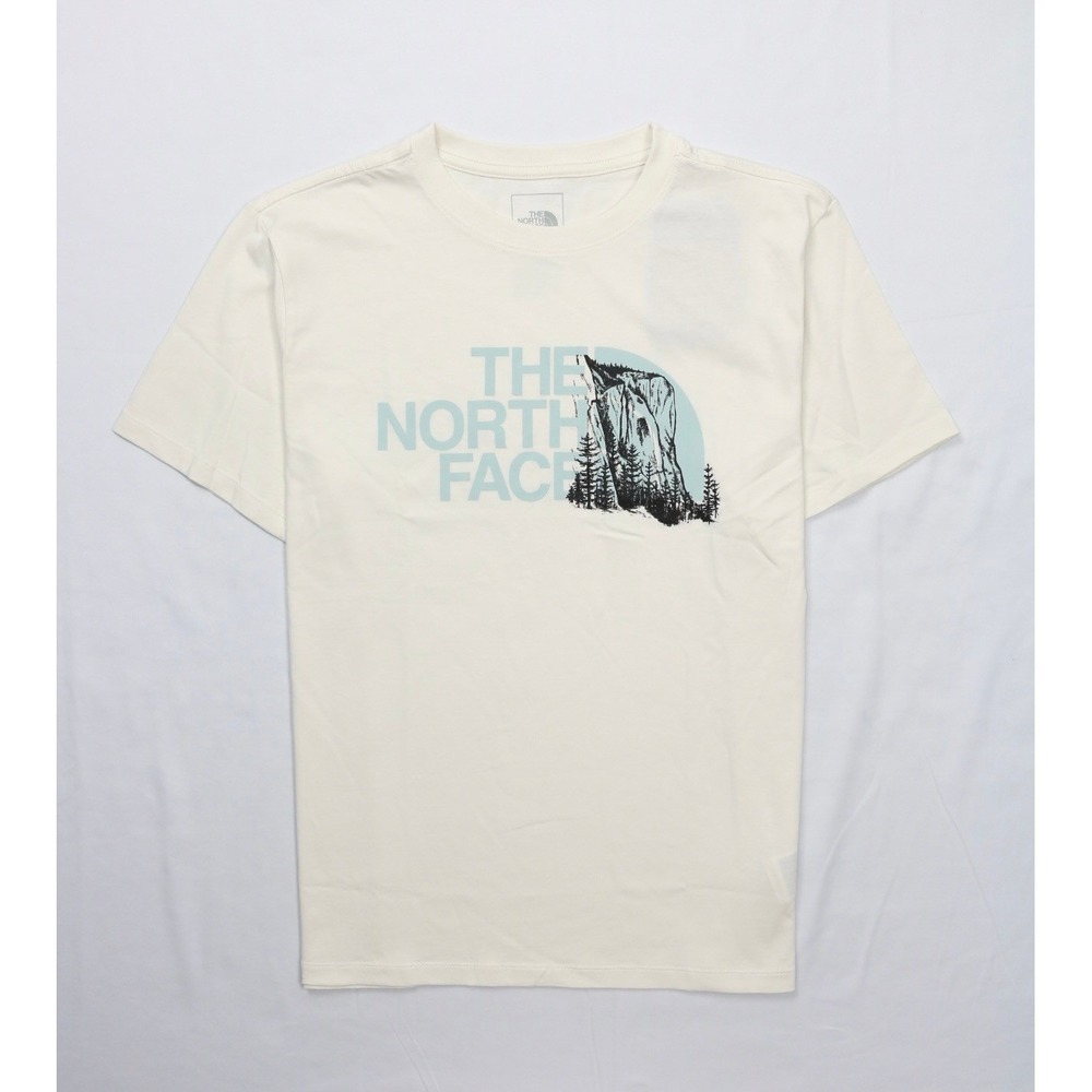The North face Novelty Graphic Tee White Dune Size L Crew Neck Short Sleeve
